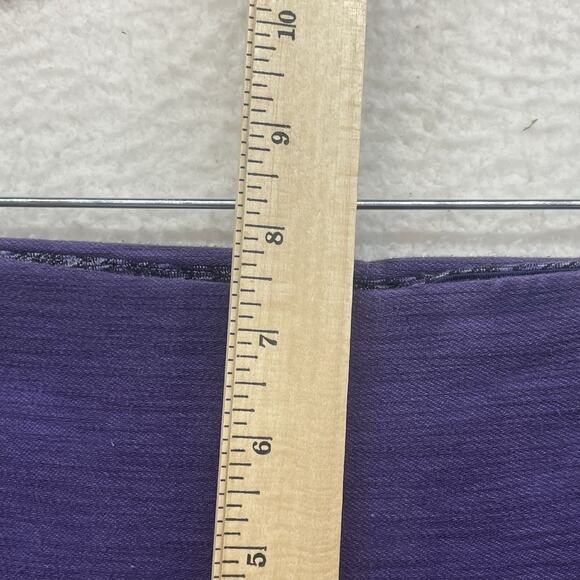 Lululemon Leggings Womens 4 Purple Groove Crop Split Leg Low Rise Workout Gym - Picture 8 of 10